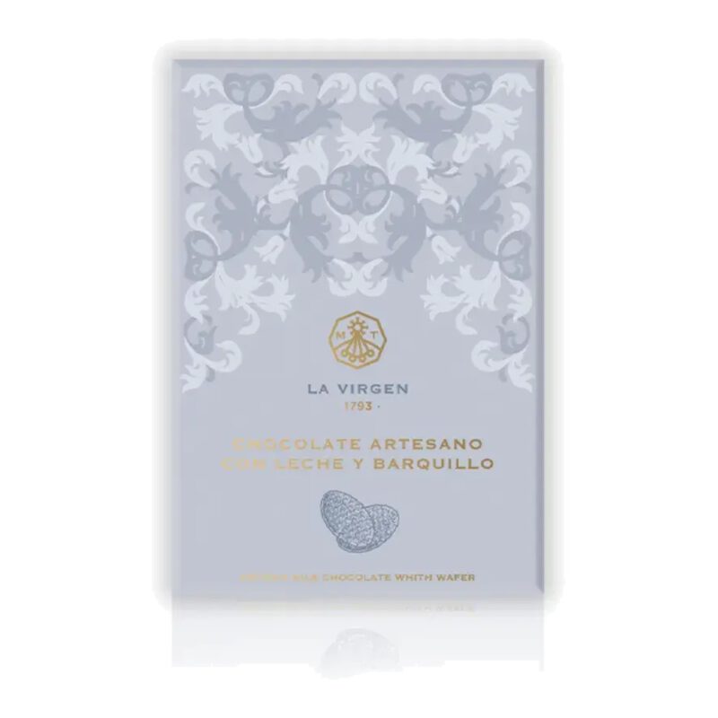 Chocolate con leche y barquillo 100g La Virgen