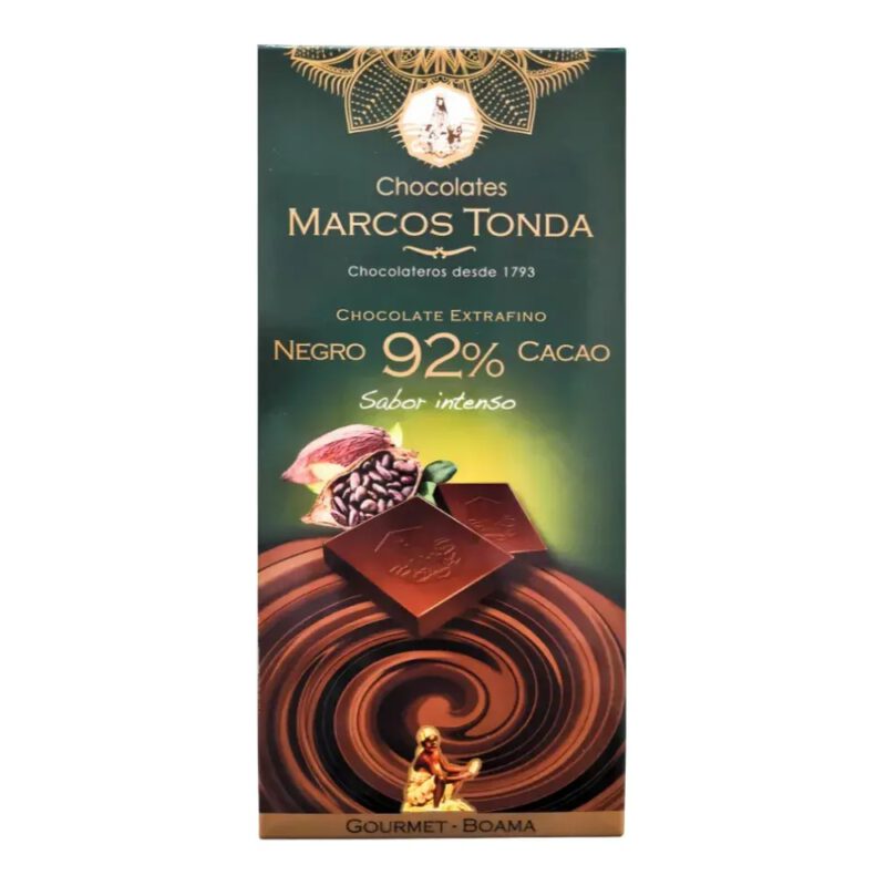 Chocolate negro 92% sabor intenso 100g Marcos Tonda