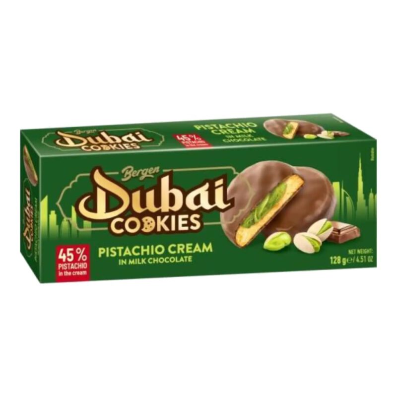 Cookies Rellenas pistacho dubai 128g Bergen