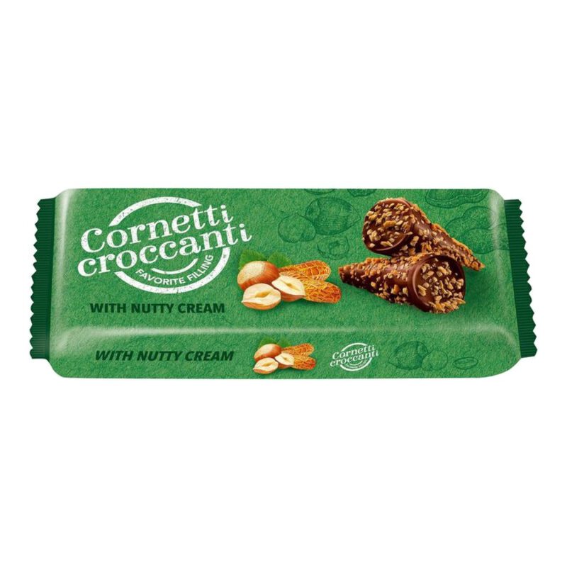 Cornetti croccanti avellana 112g