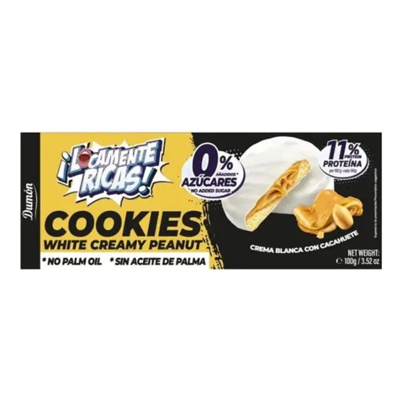 Galleta Crema blanca y cacahuete 100g Dumon