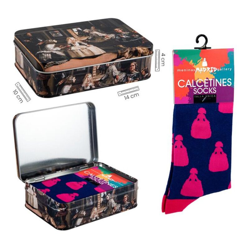 Lata calcetines Meninas azul 1 par