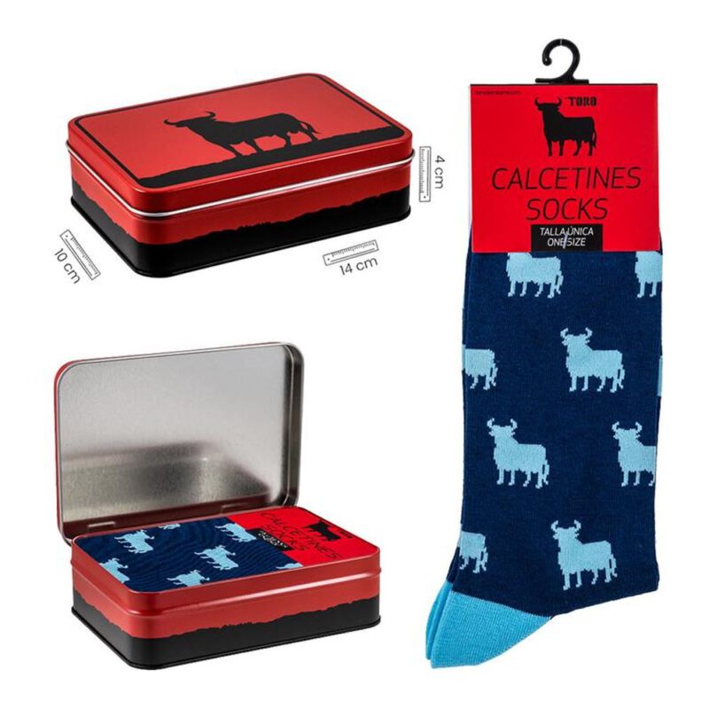 Lata calcetines Toro Osborne azul 1 par