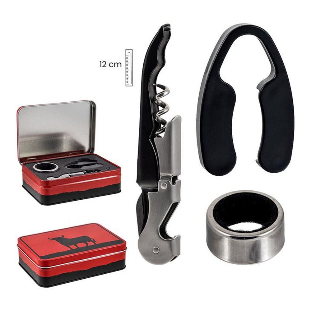 Set de vino Abrebotellas Toro Osborne 3 piezas 1 Set de vino Abrebotellas Toro Osborne 3 piezas