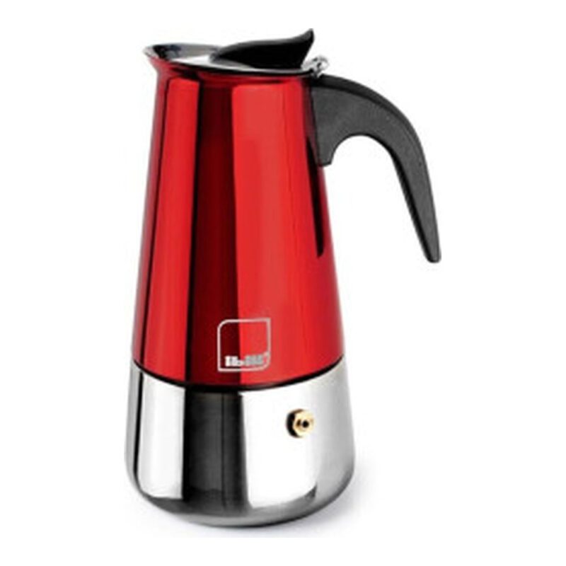 Cafetera Express Moca Inox Roja 10 Tazas
