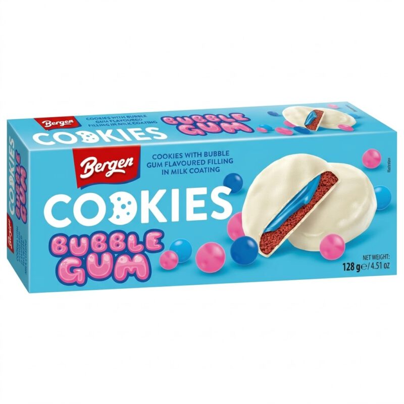 Cookies Bubble Gum 128g Bergen