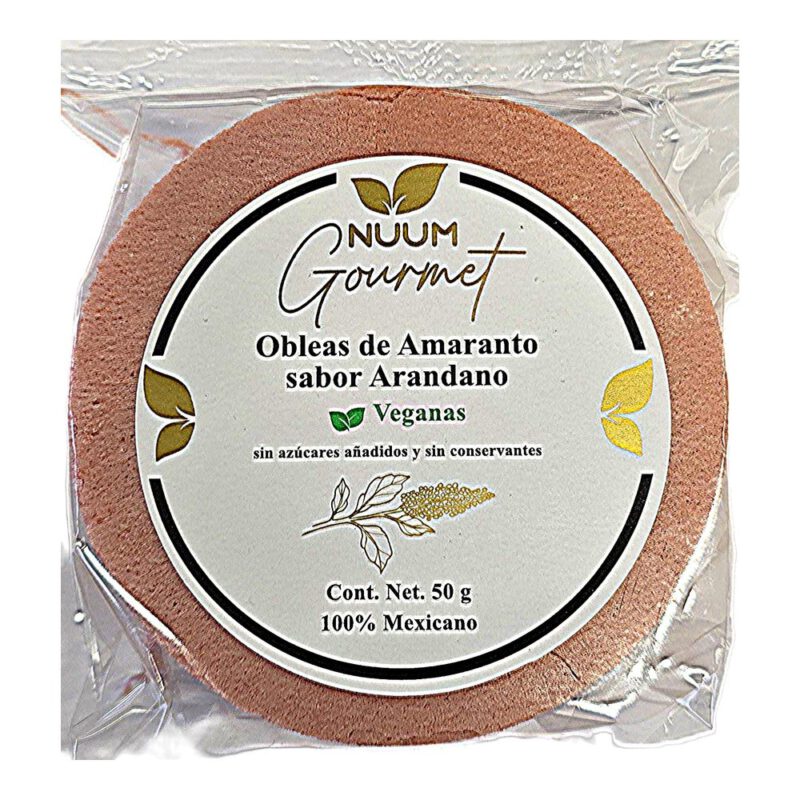 Obleas de amaranto Arandano 50g Nuum