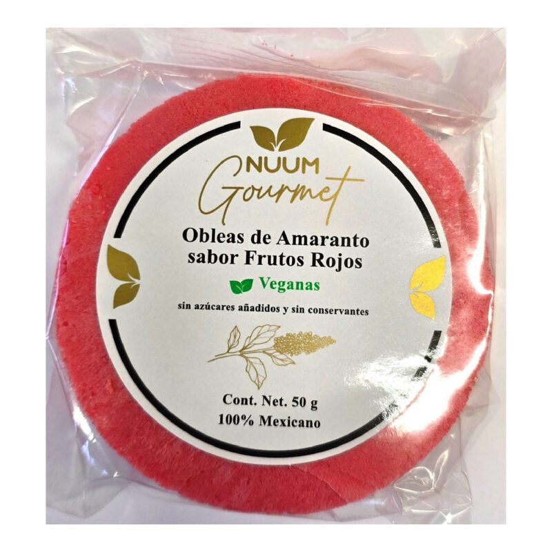 Obleas de amaranto Frutos Rojos 50g Nuum