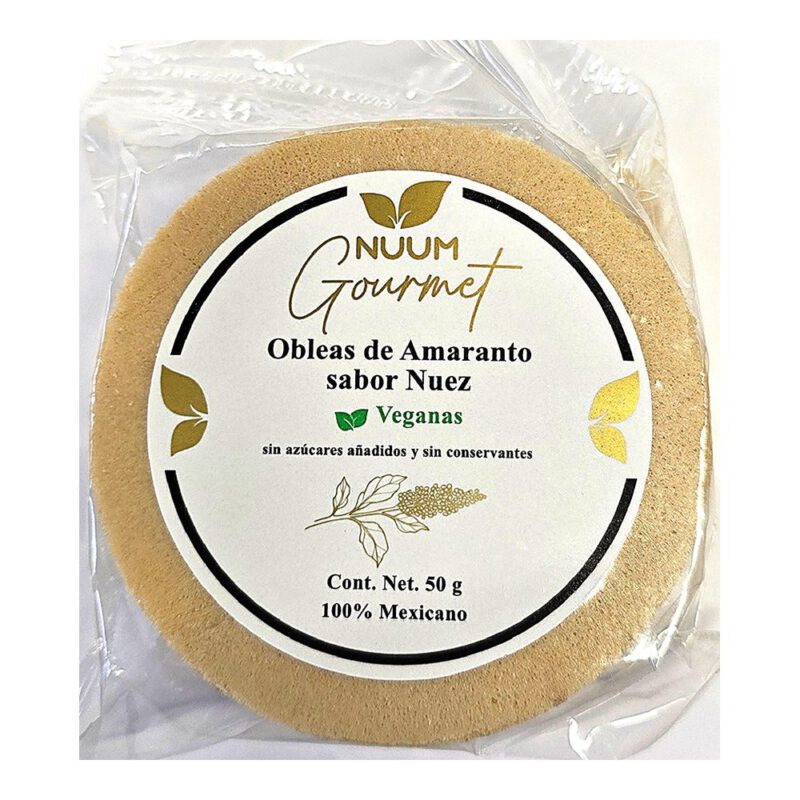 Obleas de amaranto Nuez 50g Nuum