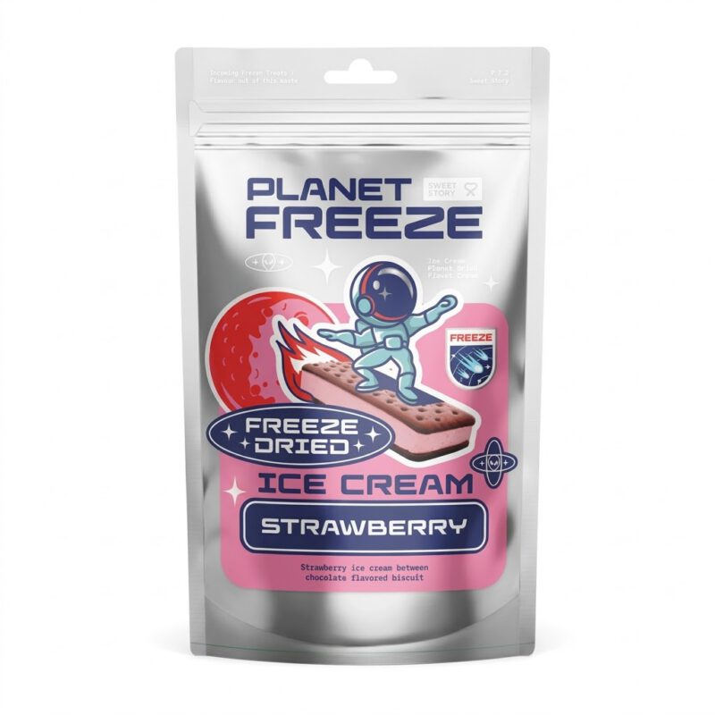 Sandwich Liofilizado Fresa 40g Planet Freeze