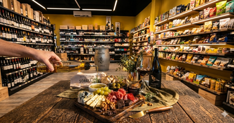 ¿Por qué los productos gourmet no son baratos? 1 Imagen del interior de El Colmado de Soraya, tienda gourmet en Ávila especializada en vinos, productos delicatessen, cestas regalo y experiencias gastronómicas únicas. Ubicada en C/ Burgohondo 11, ofrece una cuidada selección de productos premium ideales para regalar o disfrutar.