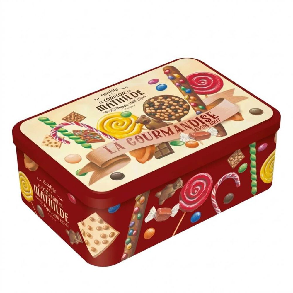 Caja Metalica Gourmet 19.5x13x7.2cm Mathilde 1 Caja Metalica Gourmet 19.5x13x7.2cm Mathilde