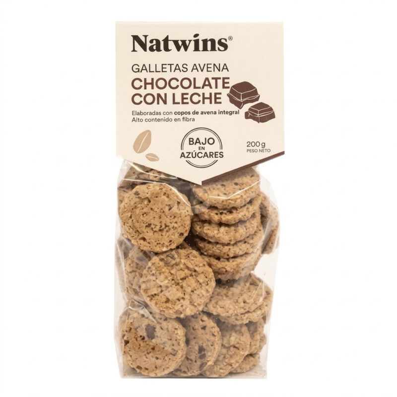 Galletas Chocolate con Leche 200g Natwins