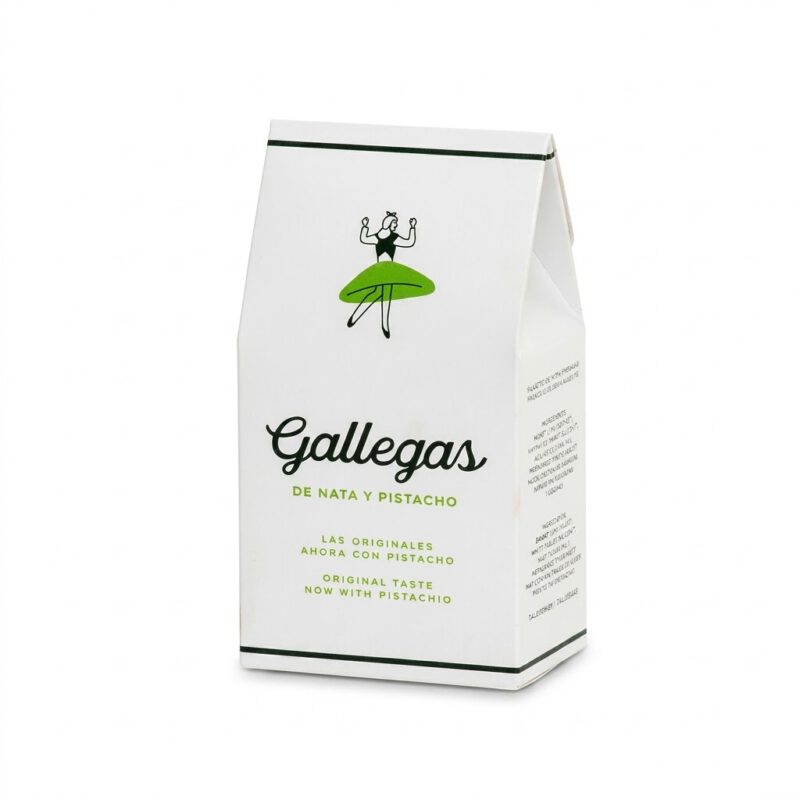 Galletas de Nata y Pistacho Estuche 165g Gallegas