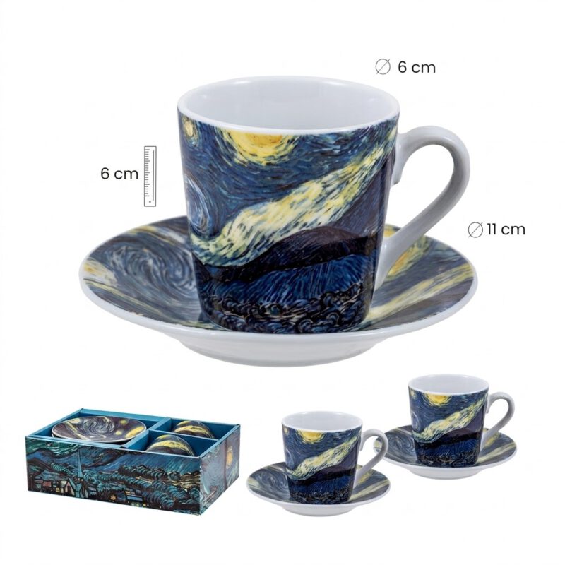 Set 2 Tazas La Noche Estrellada
