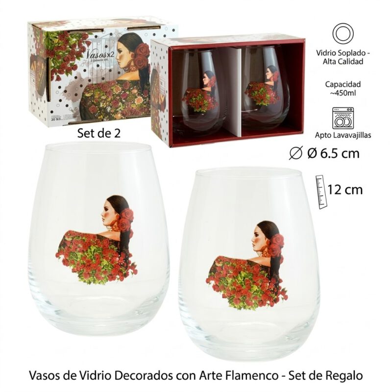 Set 2 Vasos Flamenca
