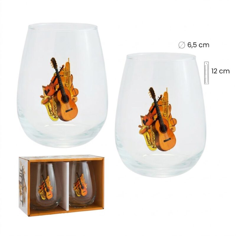 Set 2 Vasos Instrumentos