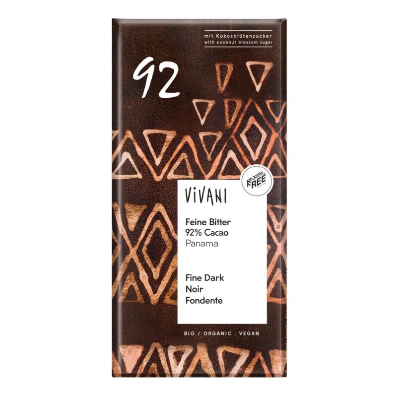 Chocolate Negro 92% Panama 80g Vivani