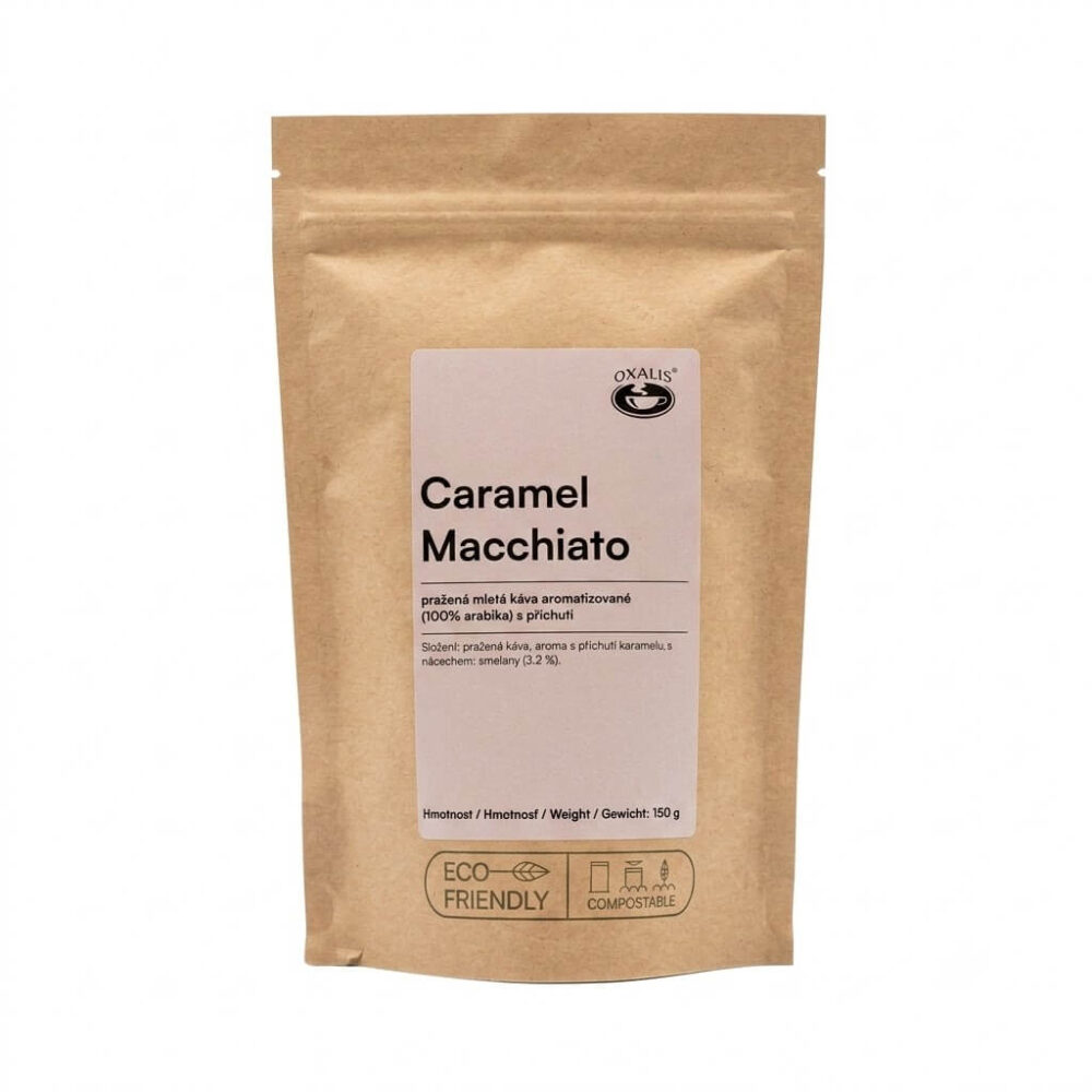 Cafe aromatizado Caramelo Machiato 150g Oxalis 1 Cafe aromatizado Caramelo Machiato 150g Oxalis