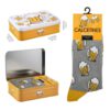 Lata Calcetines Jarra de Cerveza Gris 1 par 2 Lata Calcetines Jarra de Cerveza Gris 1 par