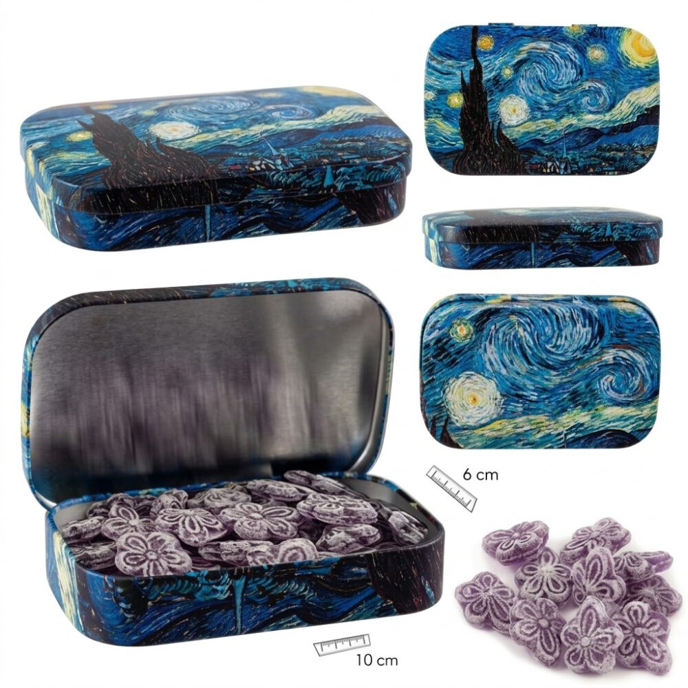 Lata Obras de arte Caramelos de Violetas 50g 1 Lata Obras de arte caramelos de violetas 50g