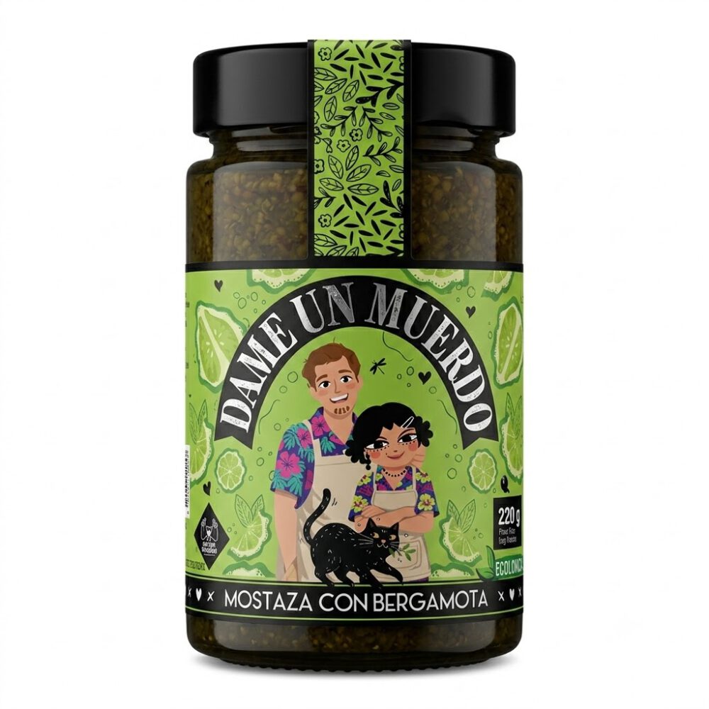 Mostaza con Bergamota 220g Dame un Muerdo 1 Mostaza con Bergamota 220g Dame un Muerdo