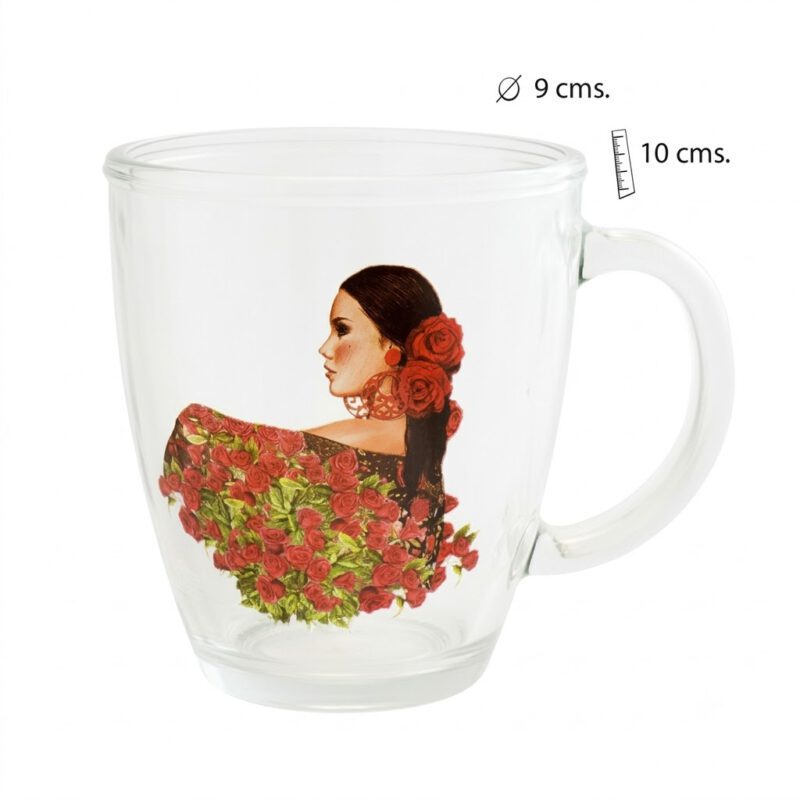 Taza de Cristal Flamenca