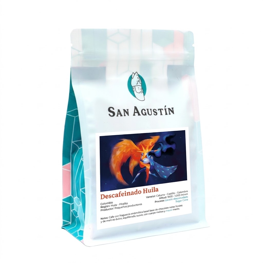 Cafe molido Descafeinado Huila, Sugar Cane 250g San Agustin 1 Cafe molido Descafeinado Huila, Sugar Cane 250g San Agustin