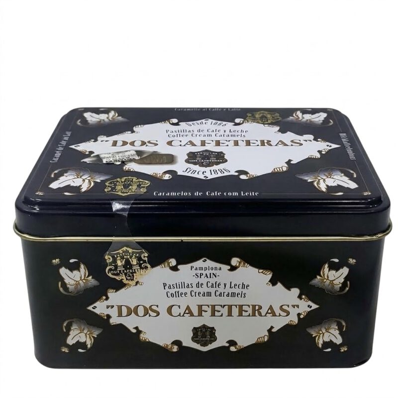 Lata de Caramelos de Cafe y Leche 330gr Dos Cafeteras
