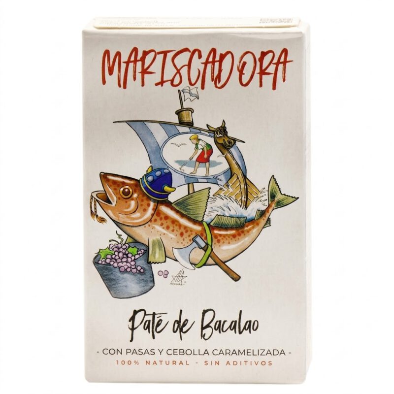 Pate de Bacalao con Pasas y Cebolla Caramlizada 90g Mariscadora