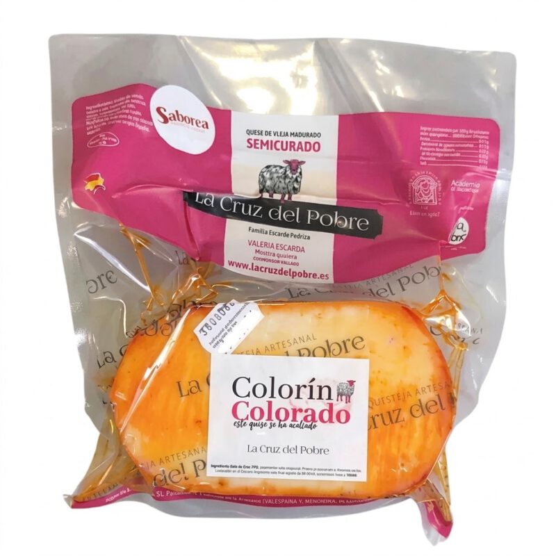Queso de Oveja Pata de Mulo 1/8 Picante Colorin Colorado La Cruz del Pobre